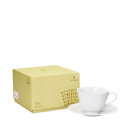 Rörstrand Swedish Grace Tekopp 45Cl & Fat Set Snö Kök matlagning Vit 45 CL