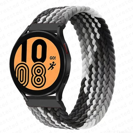 Flätat Solo Loop Armband för Samsung Galaxy Watch 4/Classic, 46mm/42mm/Active 2/Gear S3 armband 20mm/22mm Galaxy Watch 3 Armband
