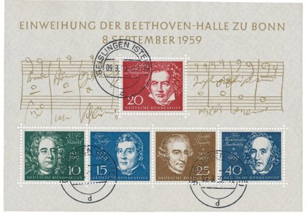 Tyskland 1959 - MICHEL Blok 2 - Stemplet