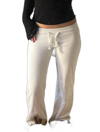 Lowwaist bootcut mjukisbyxor