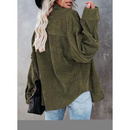 Dam Manchester Button Down-skjortor Shacket Boyfriend Long