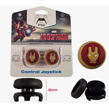 Spillforbedringssett for Gamepads: Joystickdeksel + 16mm Høydeforhøyere - Ta Spillet Ditt Til Neste Nivå