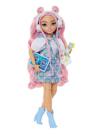 Dream Besties Daisy Jean Fashion Doll With 9 Dj & Music Themed Accessories Patterned Barbie