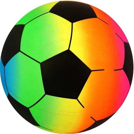 Fotball Regnbue Fotball PVC Flerfarget Design Ball Sport Utendørs Basseng Strand Lekplass Hage Spill Barn Gutter Jenter Leke
