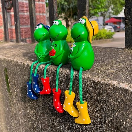 3 st Groda Trädgårdsskulpturer och Statyer Trädgårdsdekoration Yoga Groda Damgåva Zen Trädgård Utomhus Trädgårdsdekoration För Hem Uteplats Terrass 