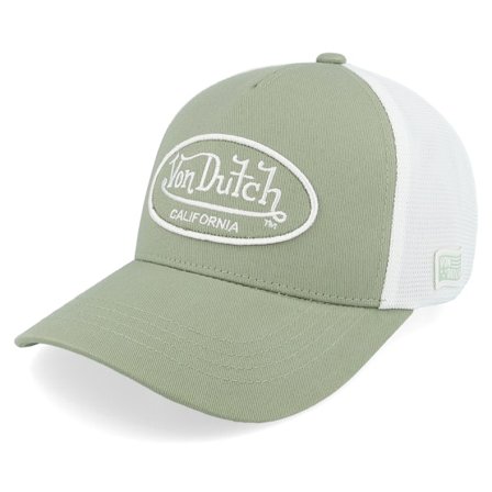 Von Dutch - Grün Trucker Cap - Oval Patch White/Green Trucker @ Hatstore