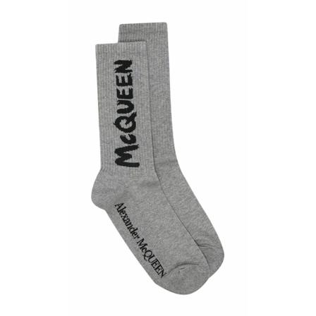 Alexander McQueen Underwear , Grijs , Heren , Maat: M Sokken