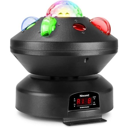 WHIRLWIND 3-i-1 DMX lyseffekt 4 x RGBW roterende LED-er 4 GOBO Jelly Ball spotlights 17 DMX-kanaler automatisk modus og forhåndsprogrammerte lydshow
