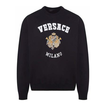 Versace, Sweatshirts Zwart, Heren, Maat:M