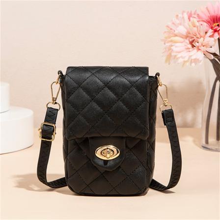 Telefonväska För Kvinnor Retro Diamond Axelväska Enkel Solid Liten C