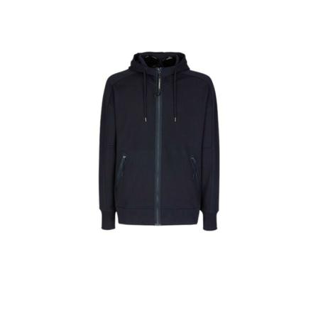 C.p. Company Diagonal Raised Fleece Goggle Hoodie Blå, Herre