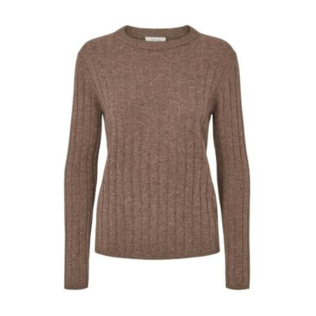 O'tay, Round-neck Knitwear Bruin, Dames, Maat:XL