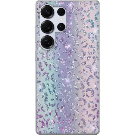 Kompatibel Mobilcover til Samsung Samsung Galaxy S25 Ultra Glitter Leopard