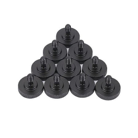 10 stk. 1/4-tommers hann til hunn konverteringsadapter skrue for dobbel L-formet kamerablitsbrakett