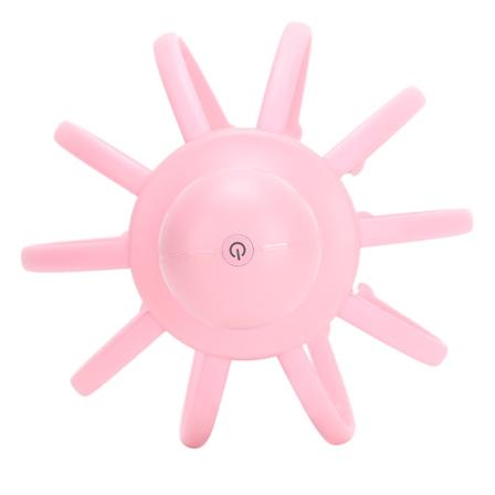 Hodemassasjer Elektrisk Hodebunnsmassasjer Vibrasjon Stålkule Hodemassasjer Rosa