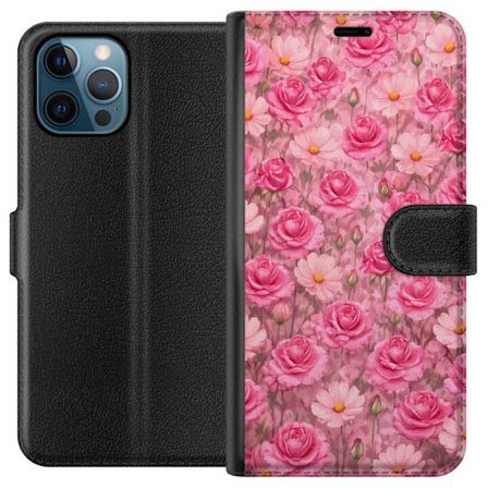 Yhteensopiva Lompakkokotelo Apple iPhone 12 Pro Petal Reverie Blush Rose