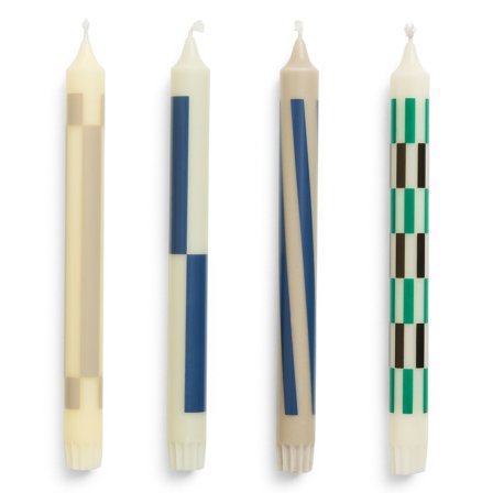 Hay Pattern lys 4 stk, cream