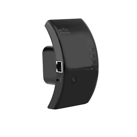 Trådlös WiFi-räckviddsförstärkare AP-router Repeater Extender Booster Nätverkssignalförstärkare Svart