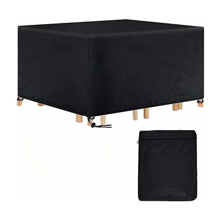 Skyddande överdrag för rektangulära trädgårdsmöbler, vattentätt överdrag för trädgårdsbord, 420D anti-UV-överdrag för trädgårdsmöbler, 200 x 160 x 70 