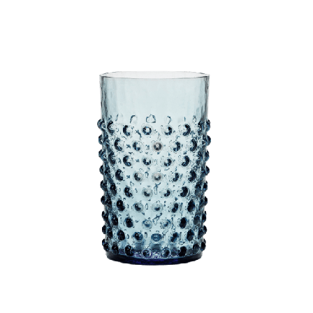 In Flore Cecilia Dricksglas, Höga, 2-pack Glas Blå 11 cm