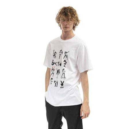 Huf, Koszulka męska HUF x Playboy Femlin S/S Tee Ts 01466 White XXL Biały, Mężczyzna, Rozmiar: S
