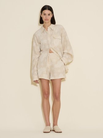 Holzweiler Fusan Jacquard Shorts - Ecru Mix - Women's - S