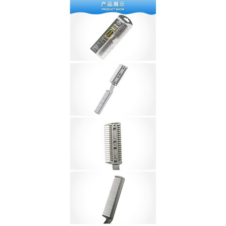 2-pack Kamm Hårtrimmer Rakkamm Tunnande Hårtrimningskam Dubbelsidig Hårstil