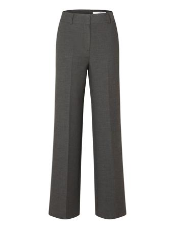 Slfrita Mw Wide Pant Dgm B Noos Grey Selected Femme