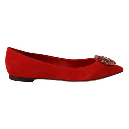 Dolce & Gabbana, Flat Shoes Czerwony, Kobieta, Rozmiar: 37 EU