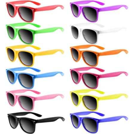 12-pack solglasögon Neonfärger Solglasögon Partyfavors G Mixed Color