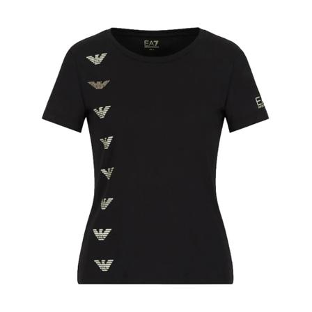 Emporio Armani Ea7, T-Shirts Zwart, Dames, Maat:S