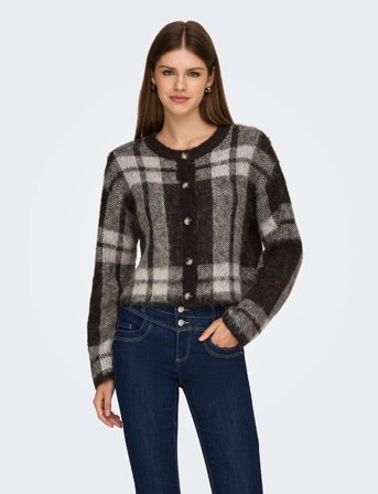 ONLY Onlbeverly Life Ls Button Onec Cardi Knt - Black - L