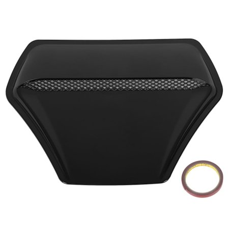 Luftintagskåpa för bilhuv Värmebeständig Bonnet Luftutsläpp Trim Ersättning för Mitsubishi Lancer Evolution X EVO 10 Glansigt Svart