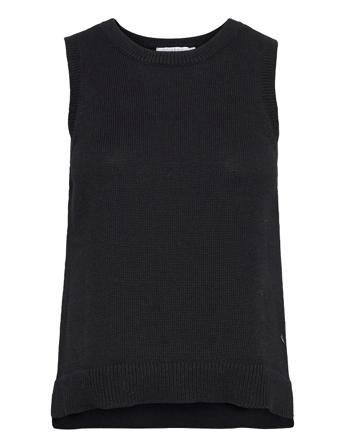 Knit Vest In Seawool - Seawool Black Coster Copenhagen