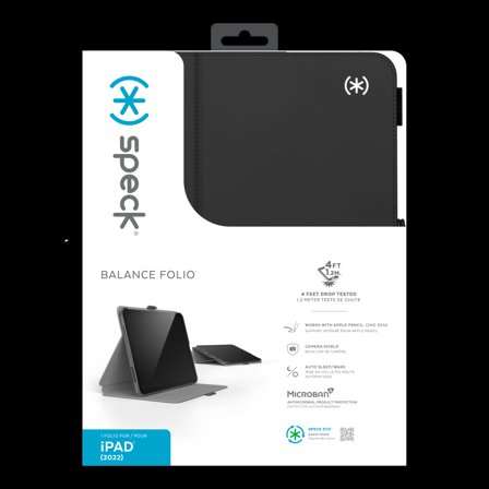 Speck Lommebokdeksel iPad 10,9" (2022) - Svart
