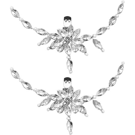 1 Pari Helmi Kenkäklipsit Strassikristalli Morsiuskenkien Soljet Koristeelliset Kukka Kenkäkorut DIY Kukka Kenkien Koristelu Häät Juhlakengät 