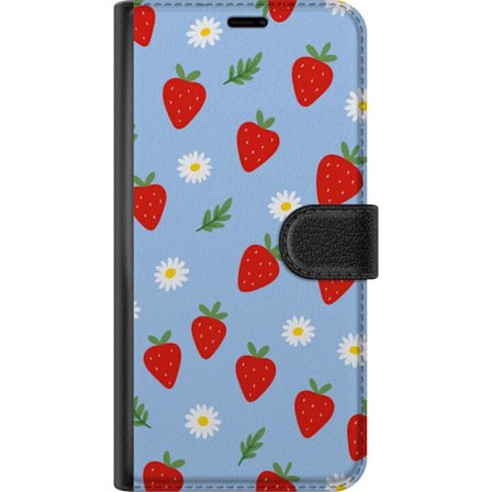 Yhteensopiva Lompakkokotelo Google Pixel 9a Mansikka mansikat tulosta kesä marjat kukat päivänkakkarat ruotsalainen juhannus retro-design keittiö