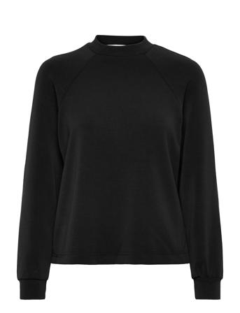 Slftenny Ls High Neck Sweat Black Selected Femme