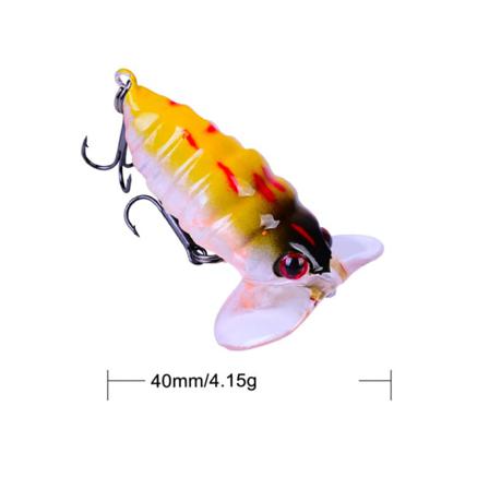 Nya Float Fishing Lure Artificiell Insekt Wobblers Bass Pike Tac
