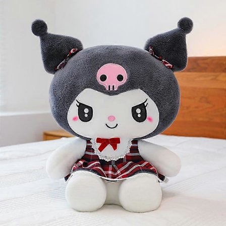 20/30 cm Ruudullinen hame demoniversio Kuromi KT kissa Melody pehmolelu lasten joulukoriste tyyny lahja[YJD] Punainen