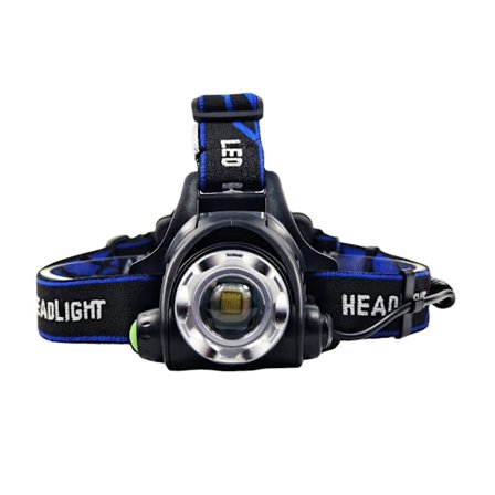 Pannlampa, T6 induktion vitt ljus set uppladdningsbar LED-pannlampa, lämplig för löpning, camping, fiske, vandring och cykling