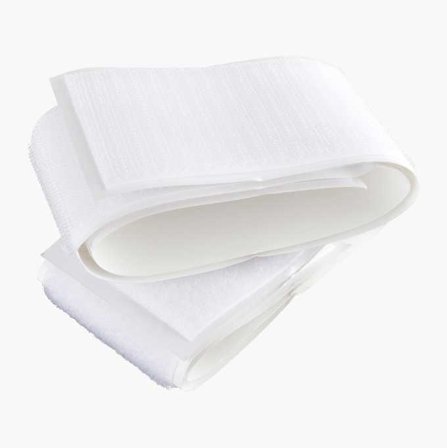 Kardborreband vitt 0 5 m x 50 mm