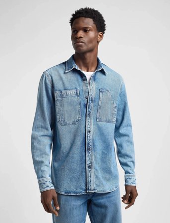 Lee Jeans Engineer Overshirt - Blue - M
