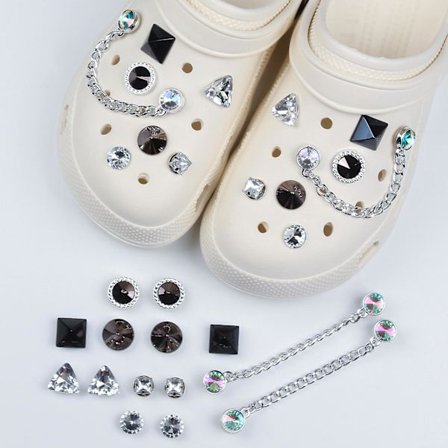 14 Crocs Tilbehør, Aftagelig Blomst Sko Spænde, Tilpasselig Have Sko Tilbehør Sæt