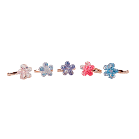 Barnringar Boutique Shimmer Flower 5-Pack - Great Pretenders