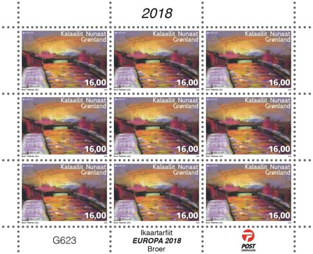Grønland - EUROPA 2018 - Postfrisk småark