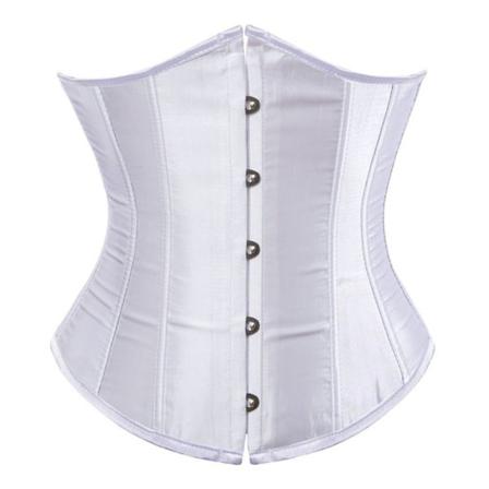 Underbyst Korsett Corselete Underkläder WHITE white XXL