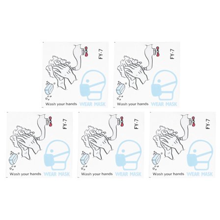 5 kpl itseliimautuvia ikkunaseinätarroja muistutusjulisteita toimistoon ja kouluun