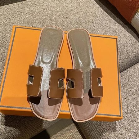 Sexy sandaler dame strandtøfler Klassiske flate lær tøfler dame 17