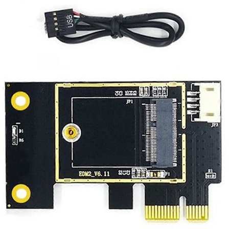 NGFF M.2 - PCIE langattoman verkkokortin sovitinkortti tukee 7260 8265 1650 1675X AX200 AX210 -verkkoja
